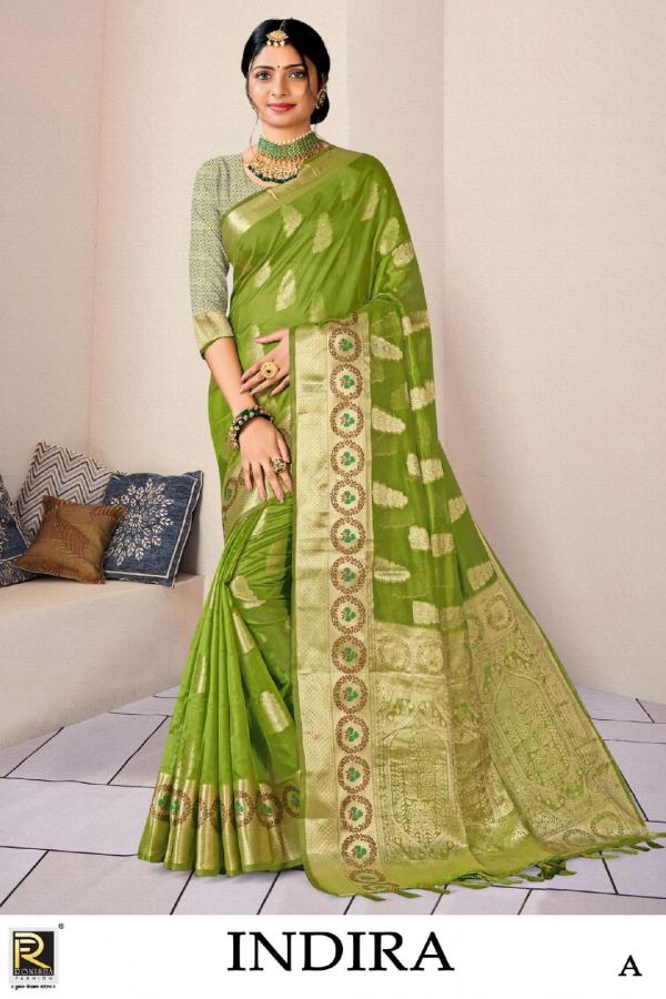 Ronisha Indira Banarasi Silk Exclusive Fancy Saree Collection